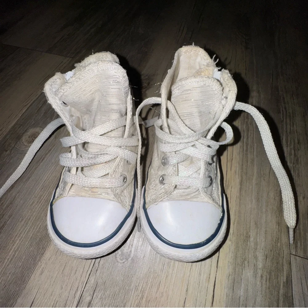 Converse Kids Cream High-Top Sneakers